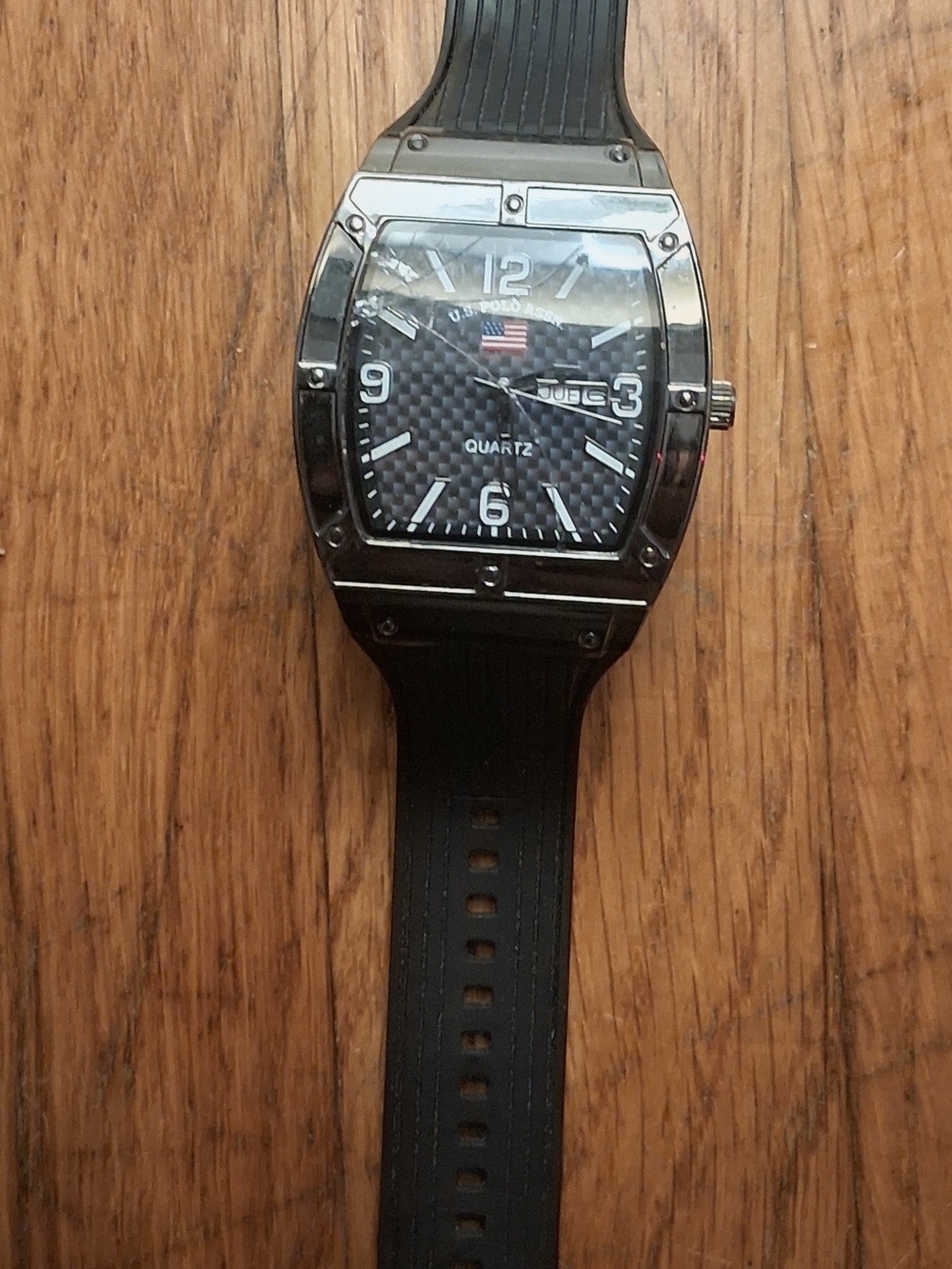 U. S. Polo Assoc. Black Polo Men's Watch